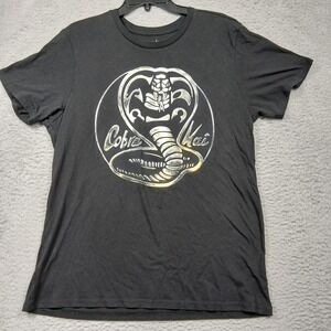 Cobra Kai Shirt Mens XL Black Karate‎ Kid TV Show Tee Mad Engine 2021 Graphic